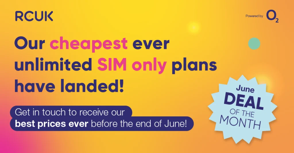 Our cheapest ever unlimited SIM only plans have landed! June Deal of the Month.