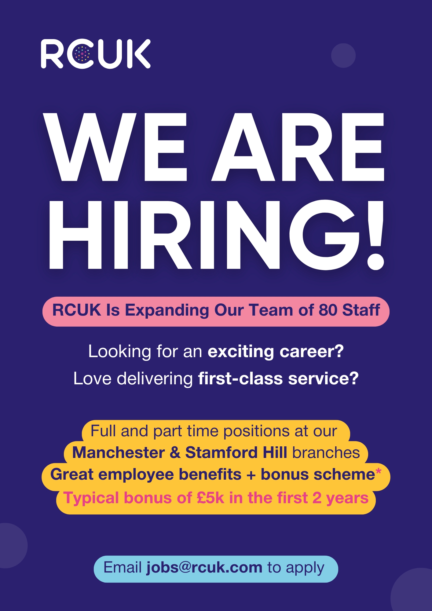 We Are Hiring!